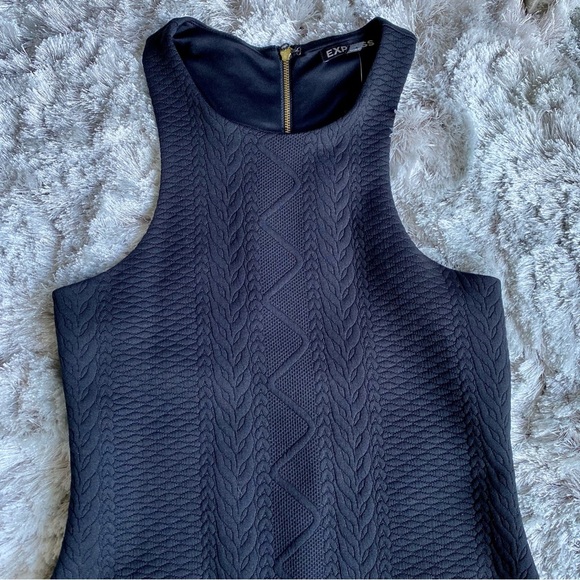 Express Black Racerback Midi Dress Size 2 NWT - Picture 6 of 9